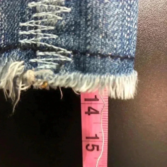 Lucky Brand Y2K Zoe Boho, Embroidered Patchwork Denim Mini Skirt - 00/24 - Picture 8 of 10